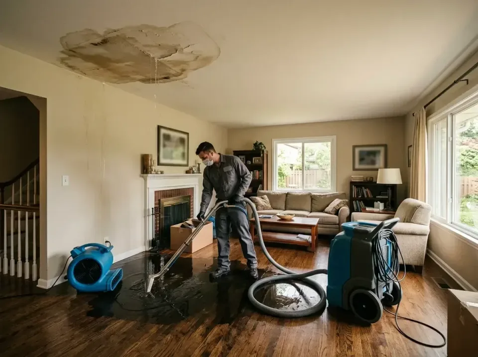 attic-pipe-burst-ceiling-drip-008 — frequently asked questions, Water Damage Restoration & Carpet Care in Huntley, IL
